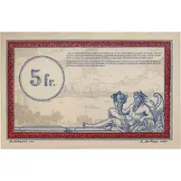 5 Francs Régie des Chemin de Fer en Territoires Occupés