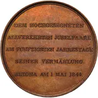Medal - Conrad von Blücher-Altona Golden wedding