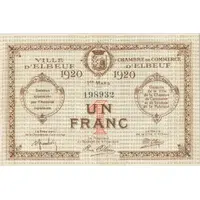 1 Franc - Chambre de Commerce d'Elbeuf 76