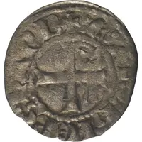 Denier - Aymeri IV and archbishop Gilles Aycelin