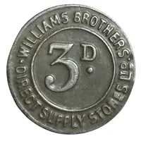 Token - 3 Pence - Williams Bros. Direct Supply Stores Ltd