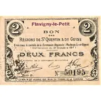 2 Francs - Flavigny-le-Petit Guise - 02