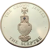 5 Crowns-Elizabeth II The Sceptre, Gold Plated