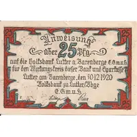 25 Pfennig Volksbank