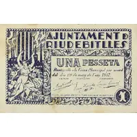 1 Peseta Riudebitlles