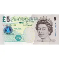 5 Pounds - Elizabeth II Elizabeth Fry, paper