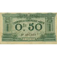 50 Centimes - Chambre de Commerce d'Agen [47]