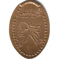 Elongated coin - Aquarium of Barcelona Octopus