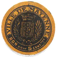 5 Centimes - Ville de Mayenne