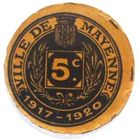 5 Centimes - Ville de Mayenne
