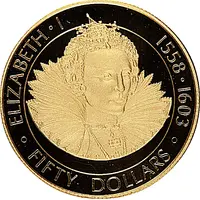 50 Dollars - Elizabeth II Queen Elizabeth I