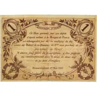 1 Franc - Chambre de Commerce de Tours 37