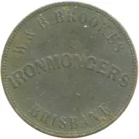1/2 Penny - Brookes, W. & B. Brisbane, Queensland