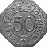 50 Pfennig - Stockheim Glasfabrik