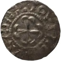 Denier - Lothair II Melun mint