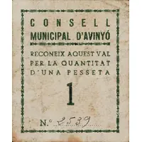 1 Peseta Avinyó