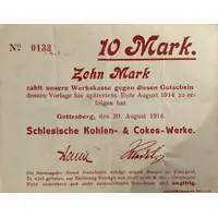 10 Mark Schlesische Kohlen- & Cokes-Werke