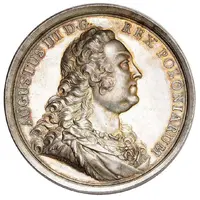 Medal nagrodowy - August III Sas Lipsk mint