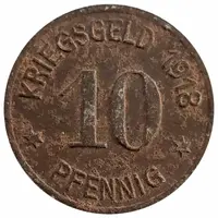 10 Pfennig - Waldhof-Tilsit Zellstofffabrik