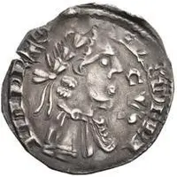 Grosso of 4 denaros - In name of Frederick Crossed O