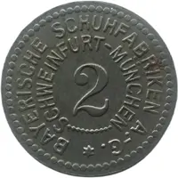 2 Pfennig - Schweinfurt Bayrische Schuhfabriken A.-G.