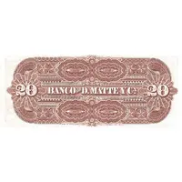 20 Pesos Banco de D.Matte y Ca.