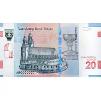 20 Zlotys Baptism of Poland