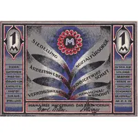 1 Mark MIAMA, Mitteldeutsche Ausstellung für Siedelung Sozialfürsorge und Arbeit Magdeburg 1922