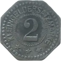 2 Pfennigs - Mücheln Anhaltische Kohlenwerke
