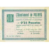 0.25 Pesetas Polinyà