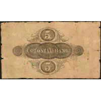 5 Dollars Colonial Bank