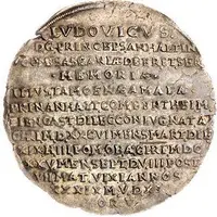 1/2 Thaler - Louis I Death of Amoena Amalia