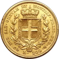 100 Lire - Carlo Alberto