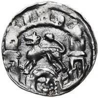 Penny / Denier - Rudolph of Zaeringen Liege, lion