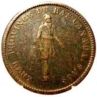 1 Penny / 2 Sous City Bank