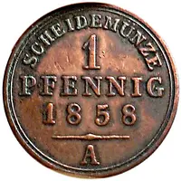 1 Pfennig - George William