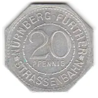 20 Pfennig - Gänse Männchen Nürnberg-Fürth