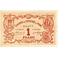 1 Franc - Chambre de Commerce du Mans 72
