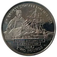 2 Pounds - Elizabeth II Sir Ernest Shackleton