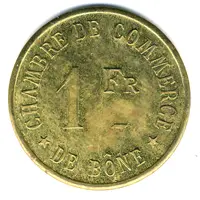 1 Franc Bône Chamber of Commerce