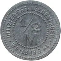 1/2 Mark - Weilburg an der Lahn Offizier-Gefangenenlager