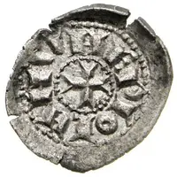 1 Denaro `Terzolo` - Commune In name of Henry VI, scyphate
