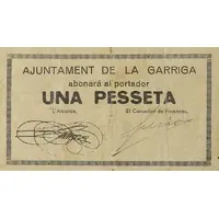 1 Peseta La Garriga