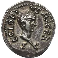 Denarius - Clodius Macer PROPRAE AFRICAE