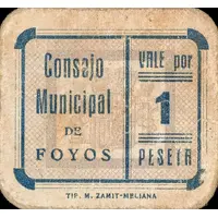 1 Peseta Foyos