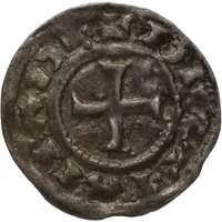 Obol - Louis I Christian legend, crosses