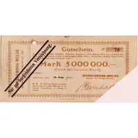 5 000 000 Mark Mannesmann-Mulag