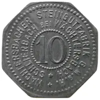 10 Pfennig - Schlierbach Wächtersbacher Steingutfabrik G.M.B.H.