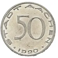 50 Pfennig - Aachen Alfred Rethel - Pattern