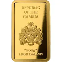 1000 Dalasis Lions gold bar
